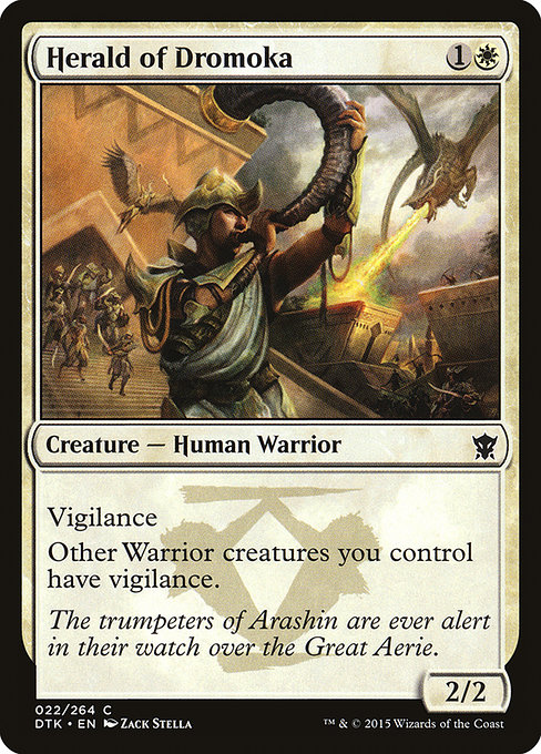 Herald of Dromoka highlighted card art