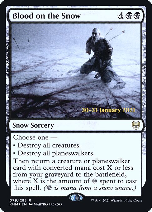 Blood on the Snow from Kaldheim Promos