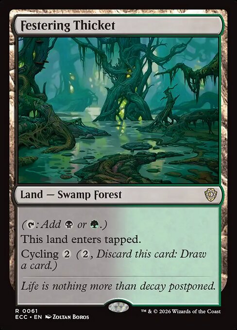 Festering Thicket from Lorwyn Eclipsed Commander