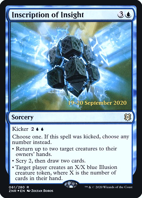 Inscription of Insight from Zendikar Rising Promos