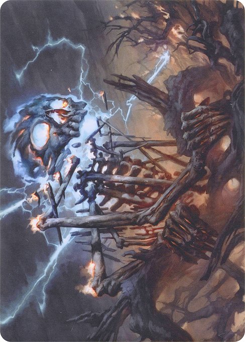 Lightning Skelemental // Lightning Skelemental highlighted card art