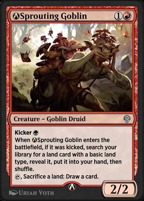 A-Sprouting Goblin highlighted card art