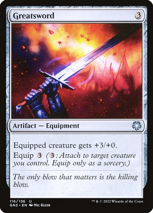 Greatsword highlighted card art