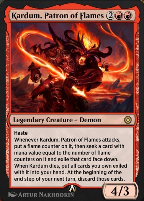 Kardum, Patron of Flames highlighted card art