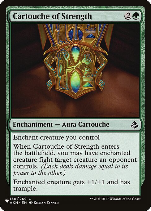 Cartouche of Strength highlighted card art