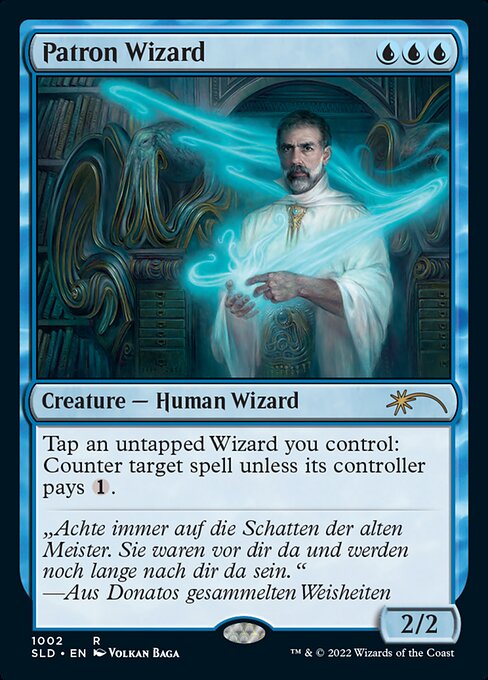 Patron Wizard highlighted card art