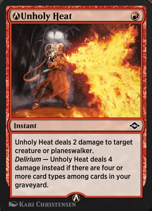 A-Unholy Heat highlighted card art