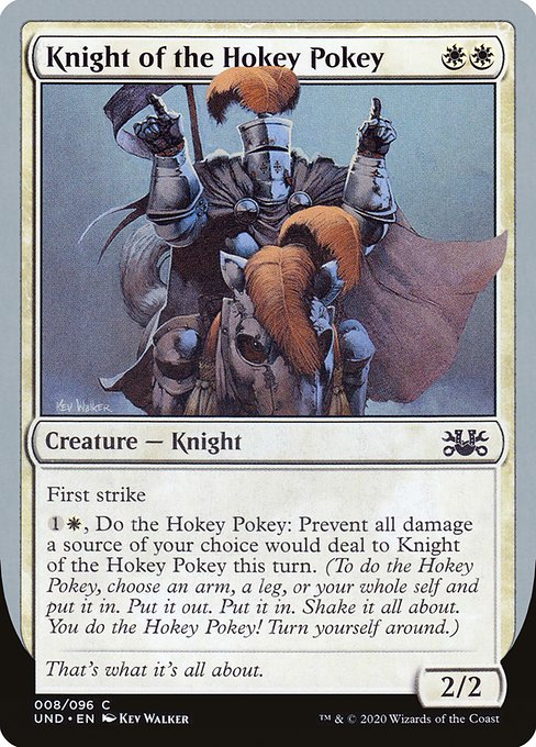 Knight of the Hokey Pokey highlighted card art