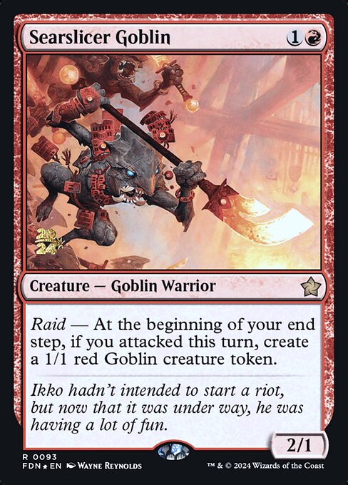 Searslicer Goblin from Foundations Promos
