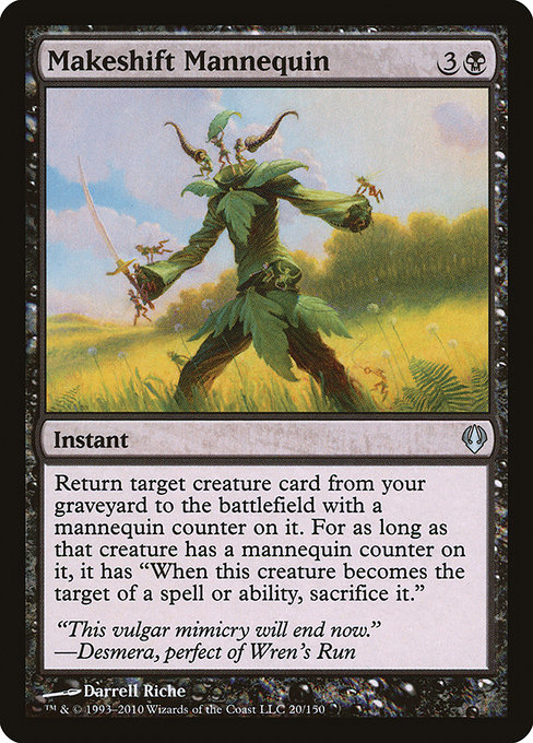 Makeshift Mannequin highlighted card art