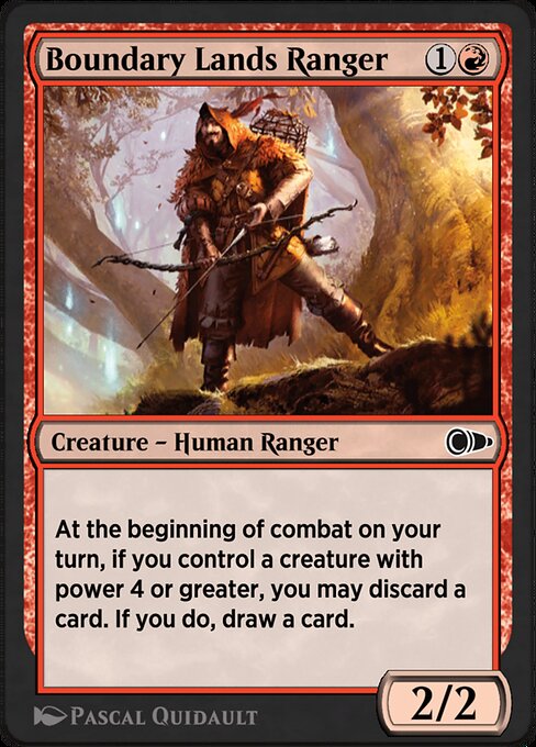 Boundary Lands Ranger highlighted card art