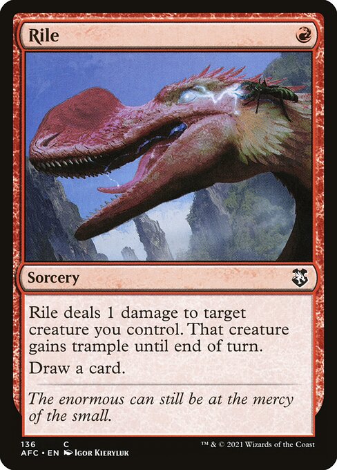 Rile highlighted card art