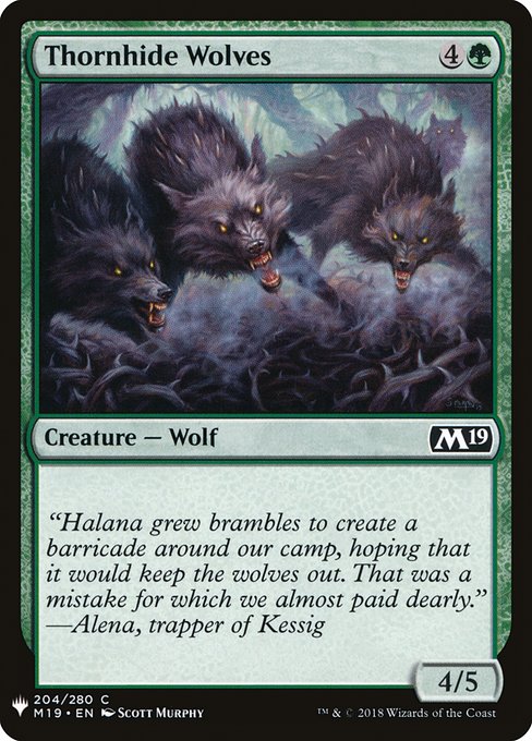 Thornhide Wolves from The List