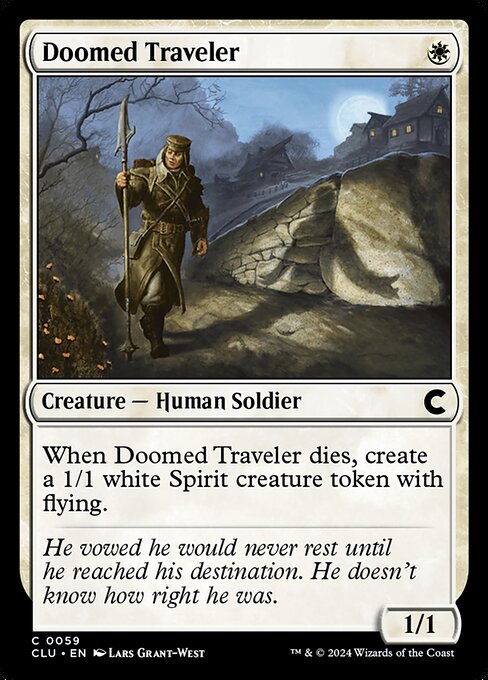 Doomed Traveler highlighted card art