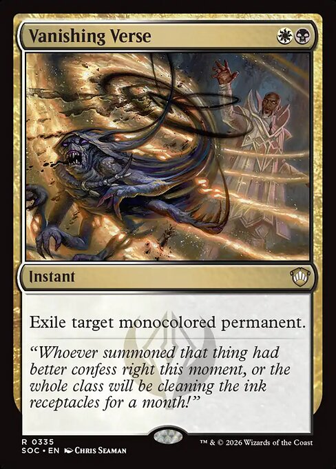 Vanishing Verse from Secrets of Strixhaven Commander