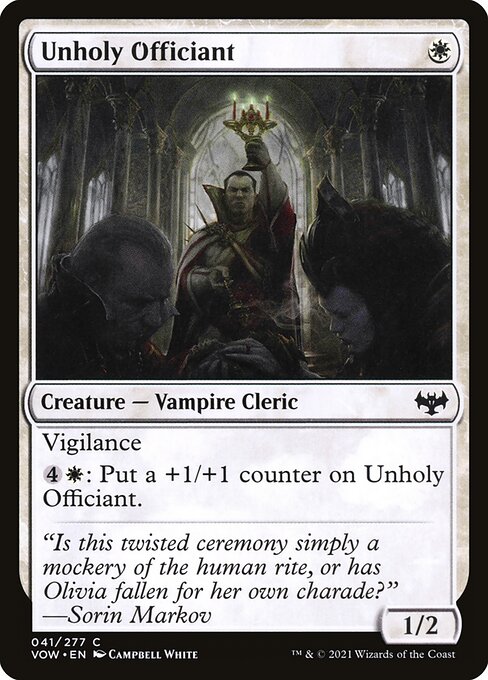 Unholy Officiant from Innistrad: Crimson Vow