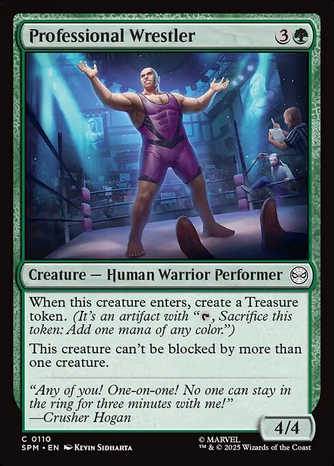 Professional Wrestler highlighted card art
