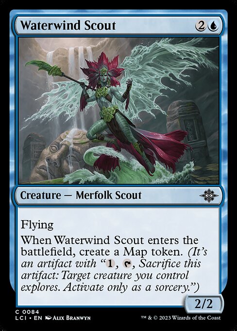 Waterwind Scout highlighted card art