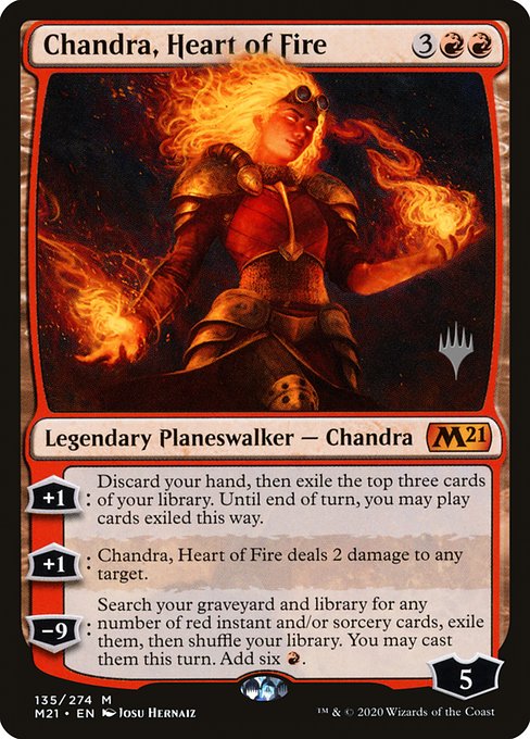 Chandra, Heart of Fire from Core Set 2021 Promos