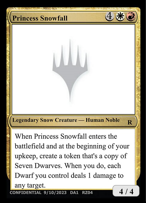 Princess Snowfall highlighted card art