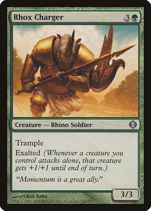 Rhox Charger highlighted card art