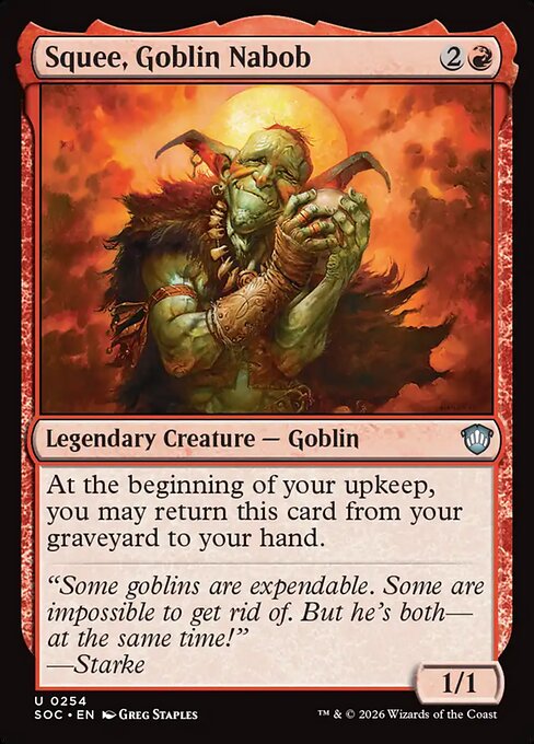 Squee, Goblin Nabob from Secrets of Strixhaven Commander
