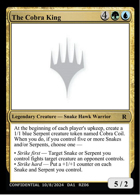 The Cobra King highlighted card art