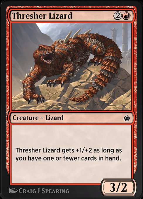 Thresher Lizard highlighted card art
