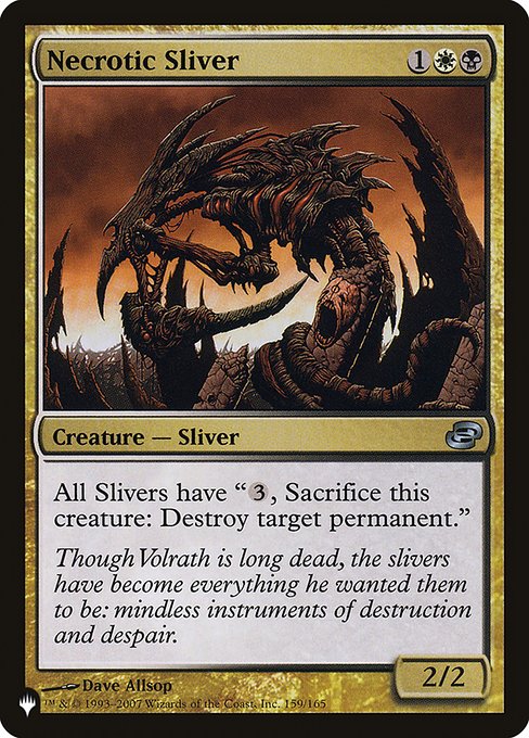 Necrotic Sliver from The List
