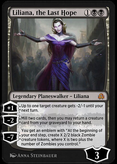 Liliana, the Last Hope highlighted card art