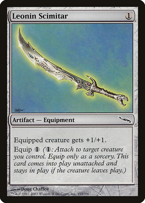 Leonin Scimitar from Mirrodin