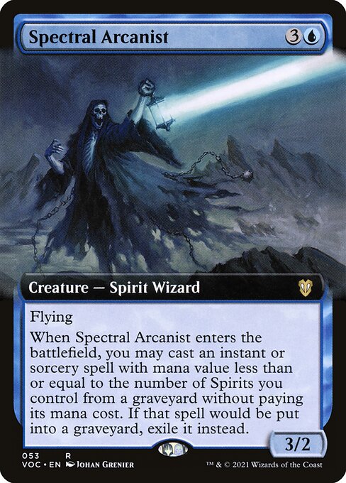 Spectral Arcanist highlighted card art