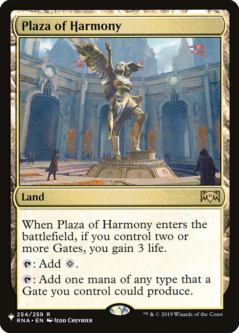 Plaza of Harmony highlighted card art