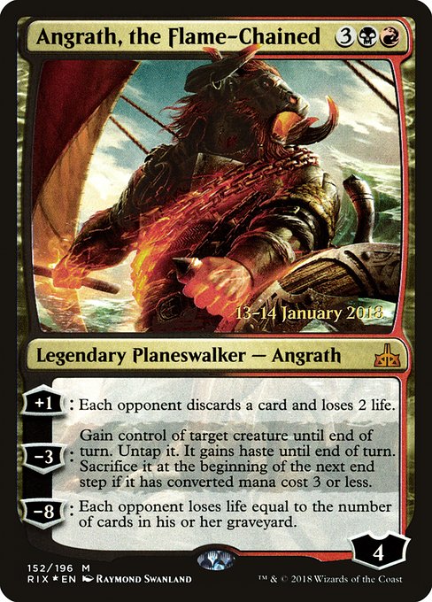 Angrath, the Flame-Chained from Rivals of Ixalan Promos