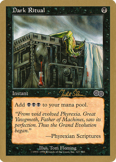 Dark Ritual from World Championship Decks 1999