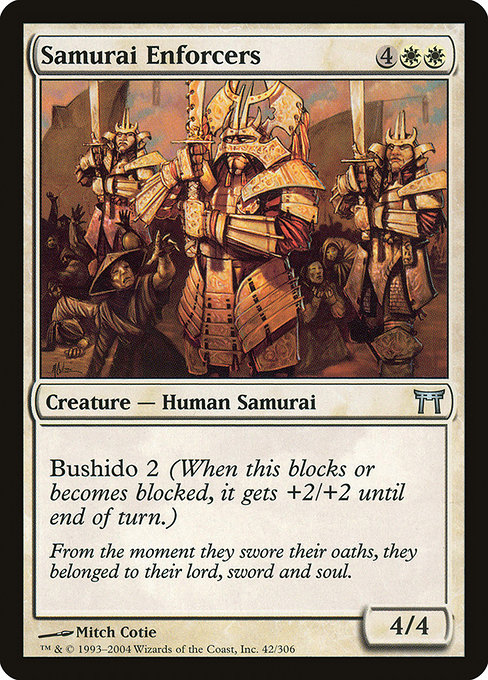 Samurai Enforcers highlighted card art