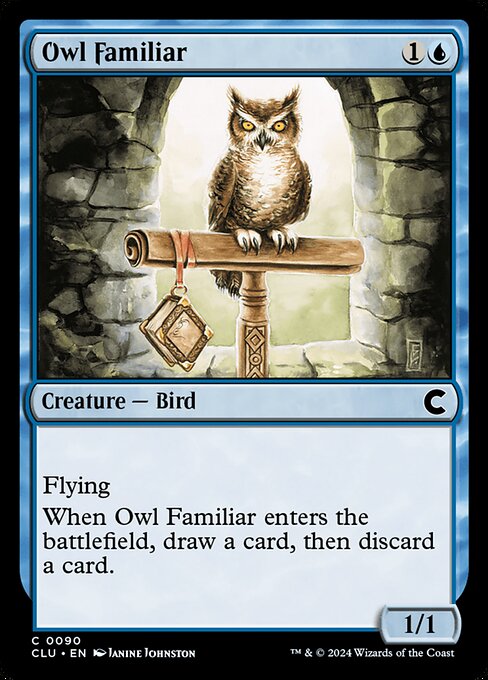 Owl Familiar from Ravnica: Clue Edition