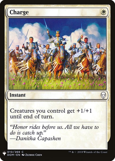 Charge highlighted card art