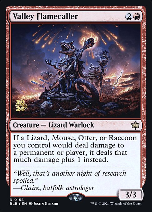 Valley Flamecaller highlighted card art