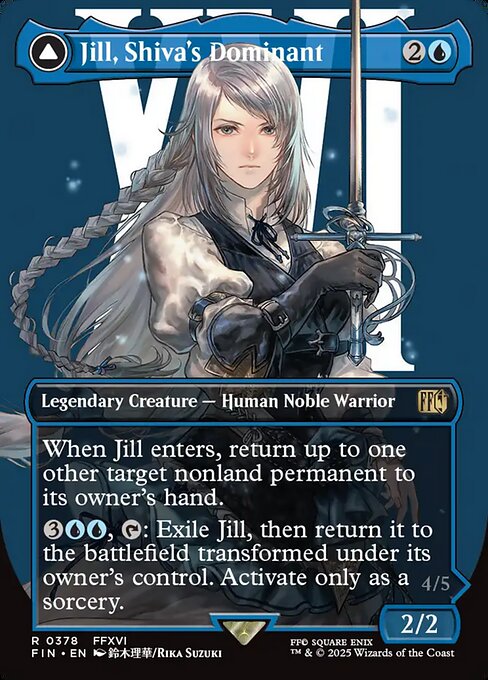 Jill, Shiva's Dominant // Shiva, Warden of Ice from Final Fantasy