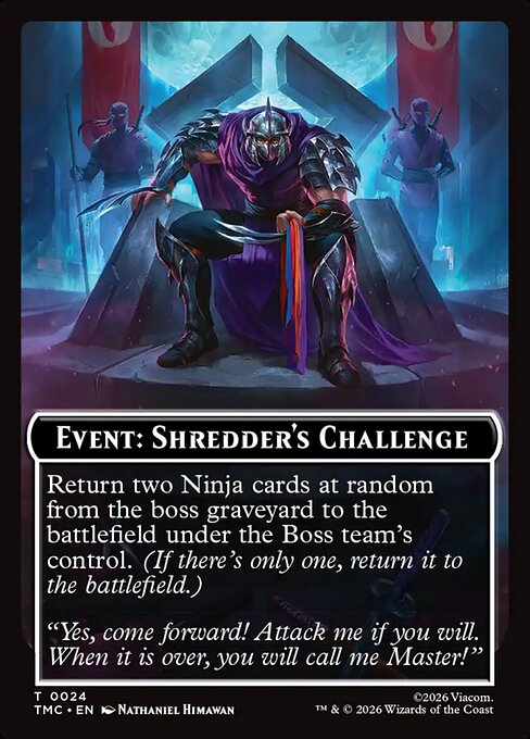 Event: Shredder's Challenge from Teenage Mutant Ninja Turtles Eternal Tokens