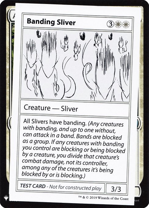 Banding Sliver from Mystery Booster Playtest Cards 2019
