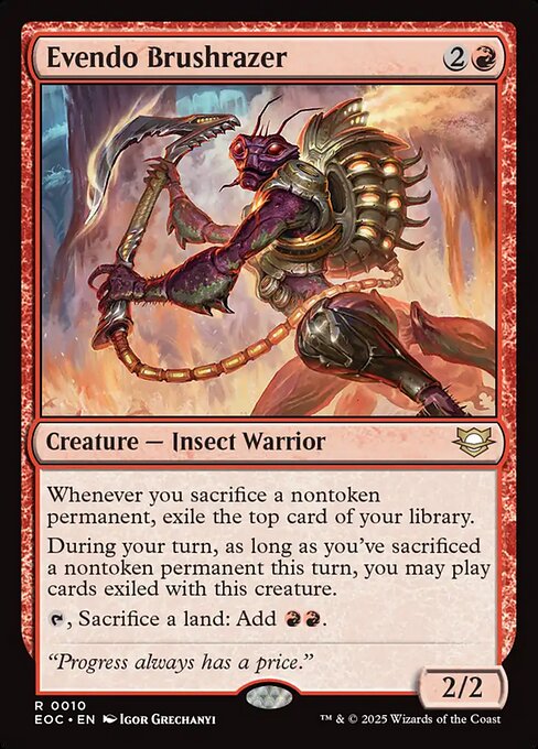 Evendo Brushrazer highlighted card art