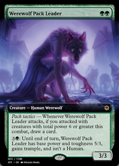 Werewolf Pack Leader highlighted card art
