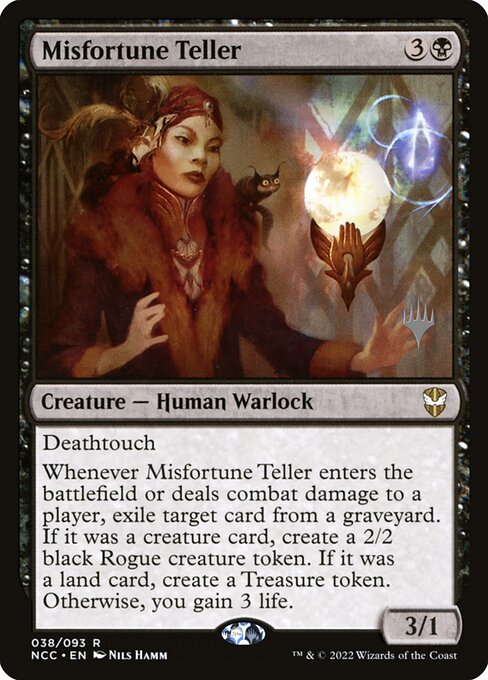 Misfortune Teller from New Capenna Commander Promos