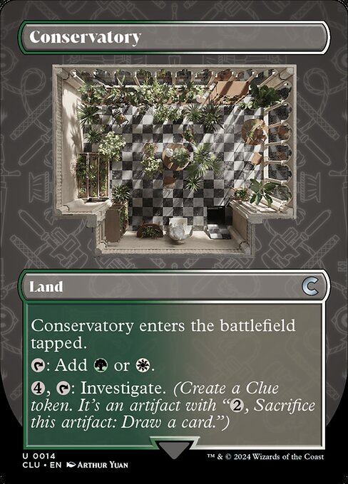 Conservatory highlighted card art