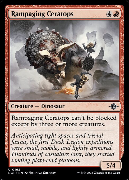Rampaging Ceratops from The Lost Caverns of Ixalan