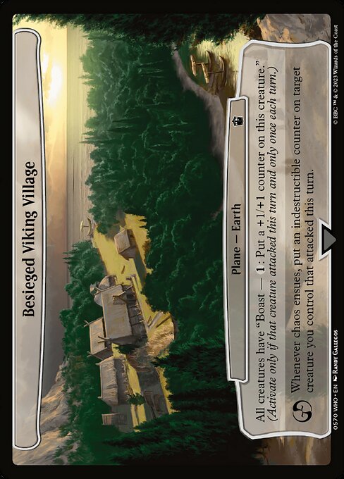 Besieged Viking Village highlighted card art