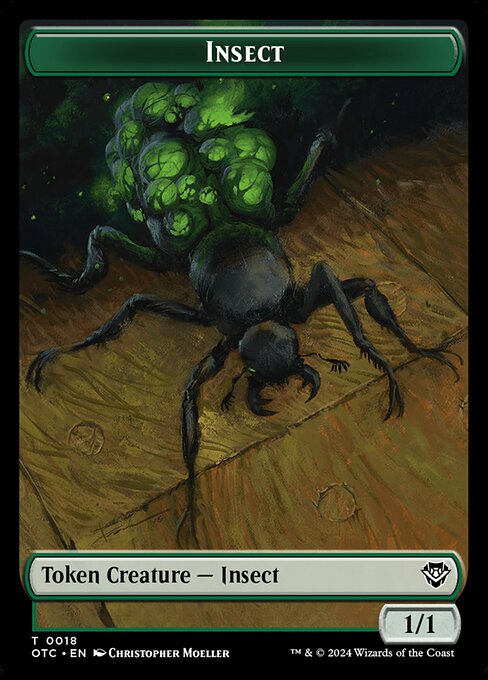 Insect from Outlaws of Thunder Junction Commander Tokens