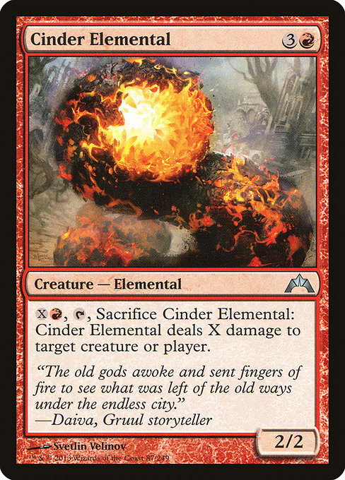 Cinder Elemental from Gatecrash